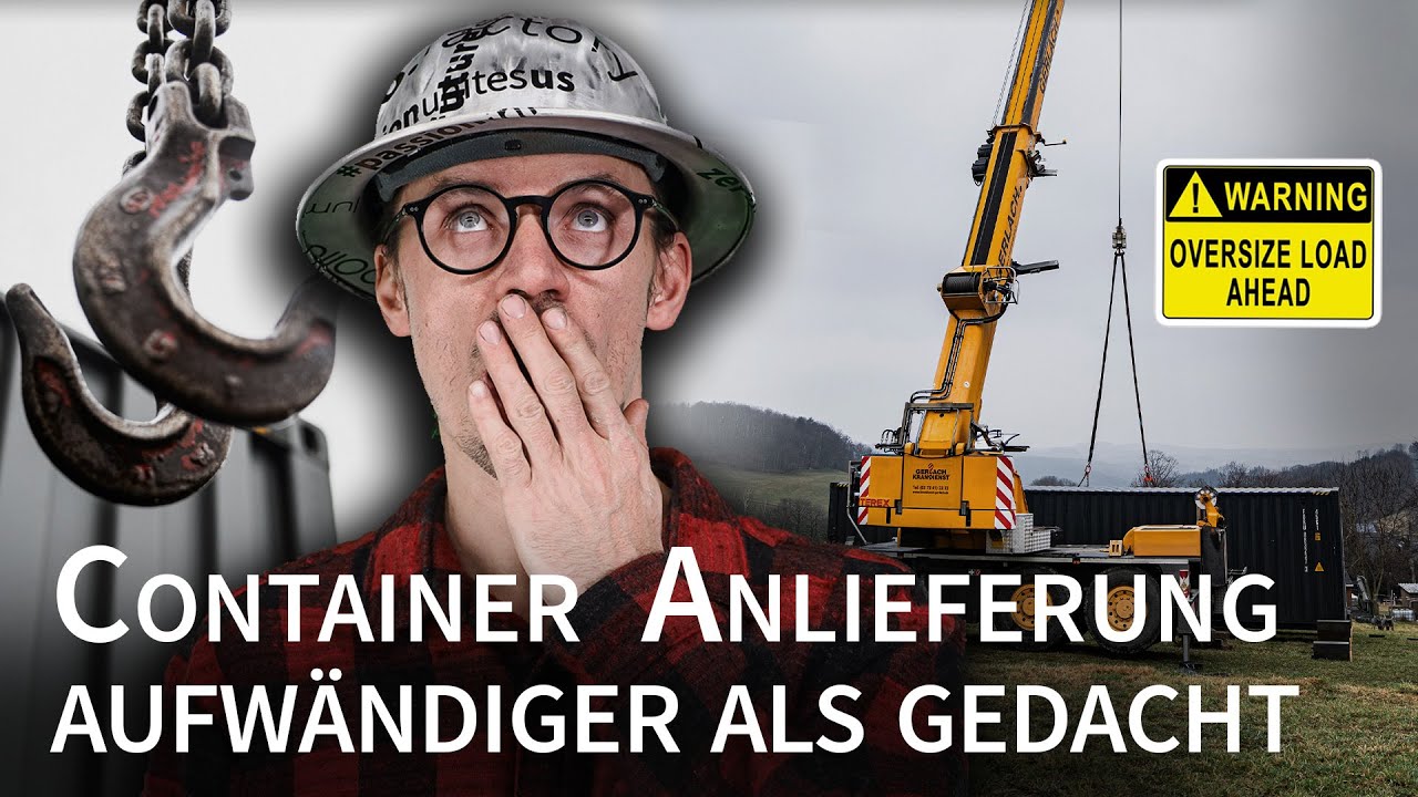 ANLIEFERUNG der Seecontainer muss ABGEBROCHEN werden? 🌧️ - lumipöllö | zero.factory