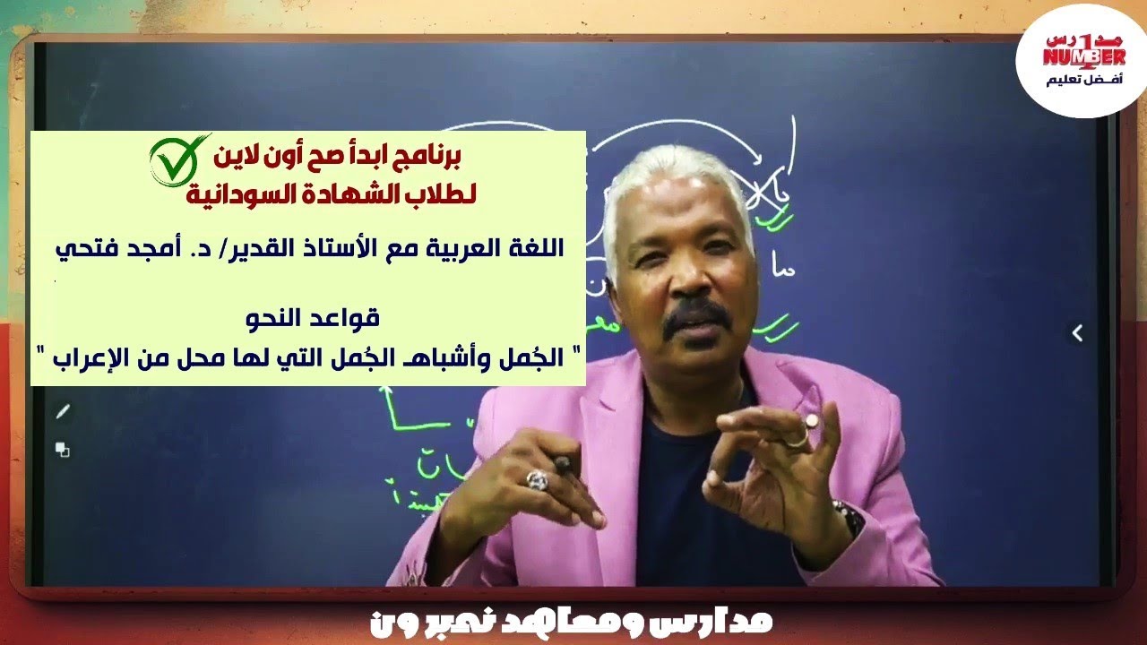 اللغة العربية | الجُمل وأشباهـ  الجُمل التي لها محل من الإعراب | د. أمجد فتحي