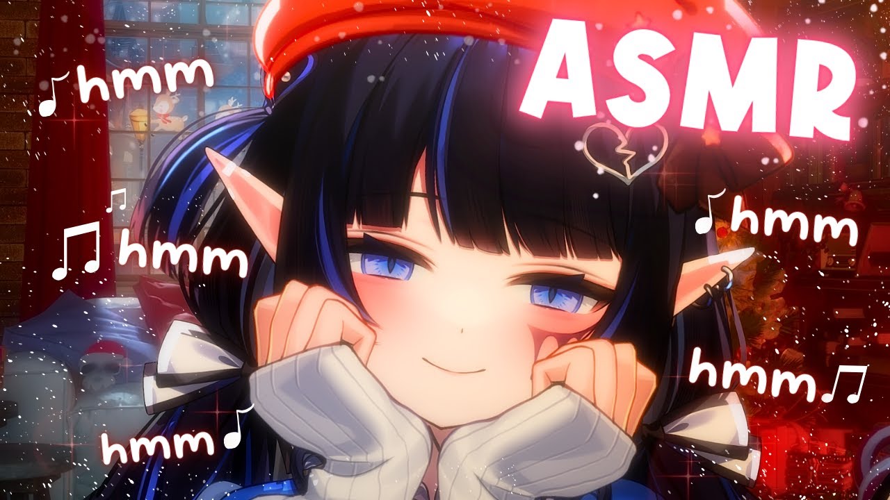 【ASMR】Mic Brushing & Humming by the Fireplace ☃️ (Winter Holidays Relaxation)