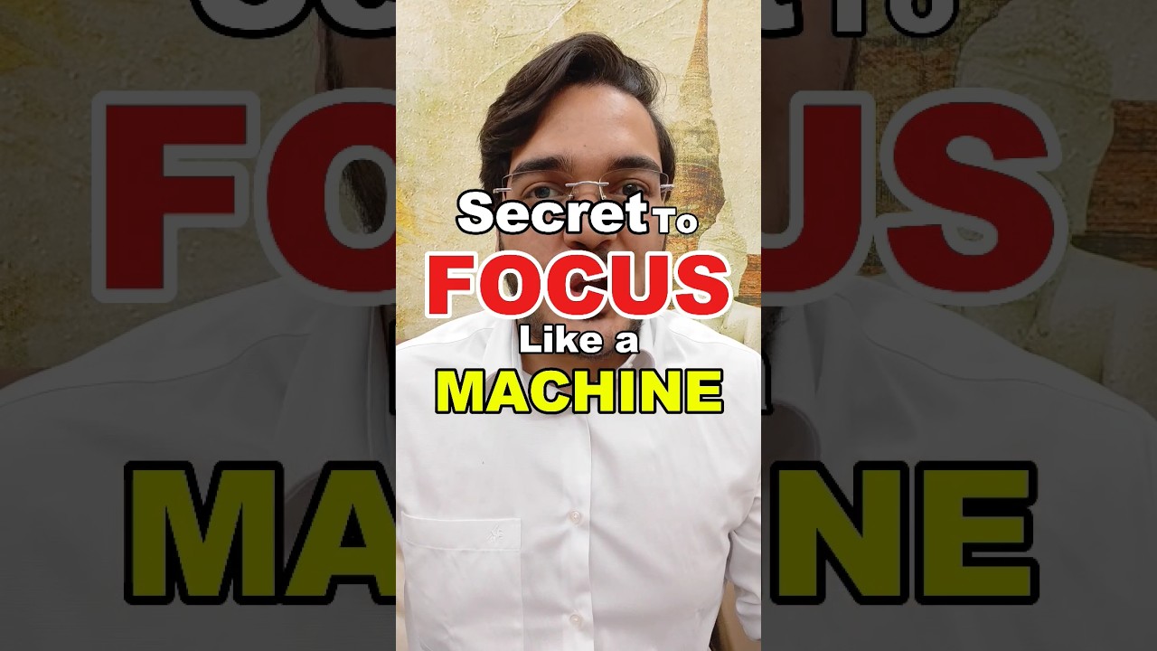 700+ in NEET 2025 requires MACHINE like FOCUS - Overcome Distractions Using this Technique #neet2025