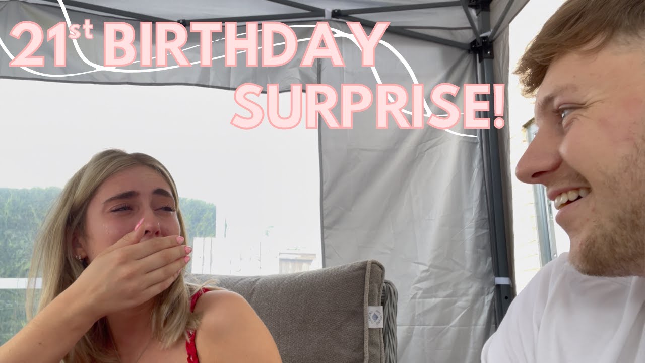 MY BOYFRIEND SURPRISED ME WITH THE BEST 21ST BIRTHDAY PRESENT!! (I cried A LOT)