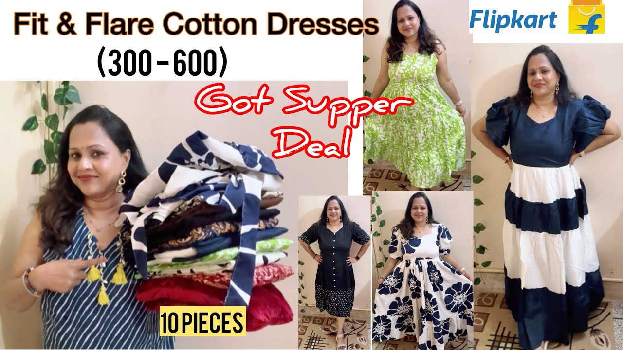 Modest Cotton Summer Dresses Under 600/- | Flipkart Midi/Maxi Dresses Haul | The Indian Explorer 