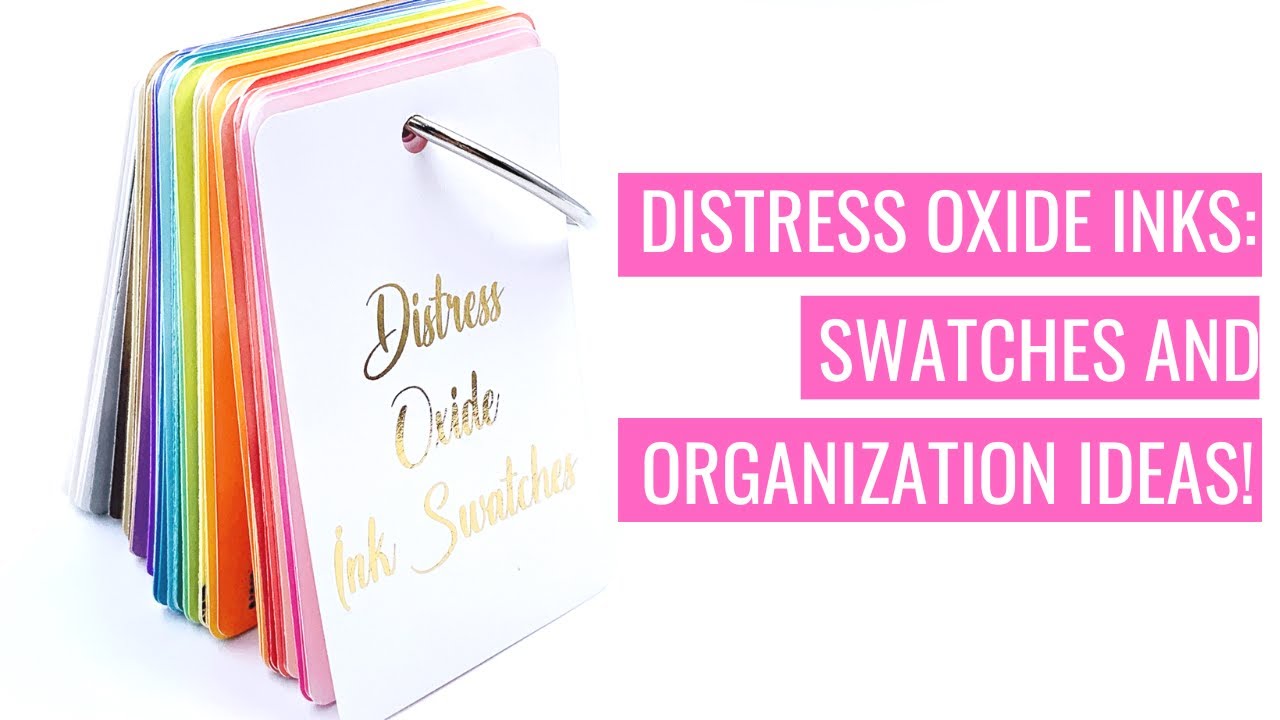 Distress Oxide Ink Pads Swatches + Ink Pads Storage Solution For small Space