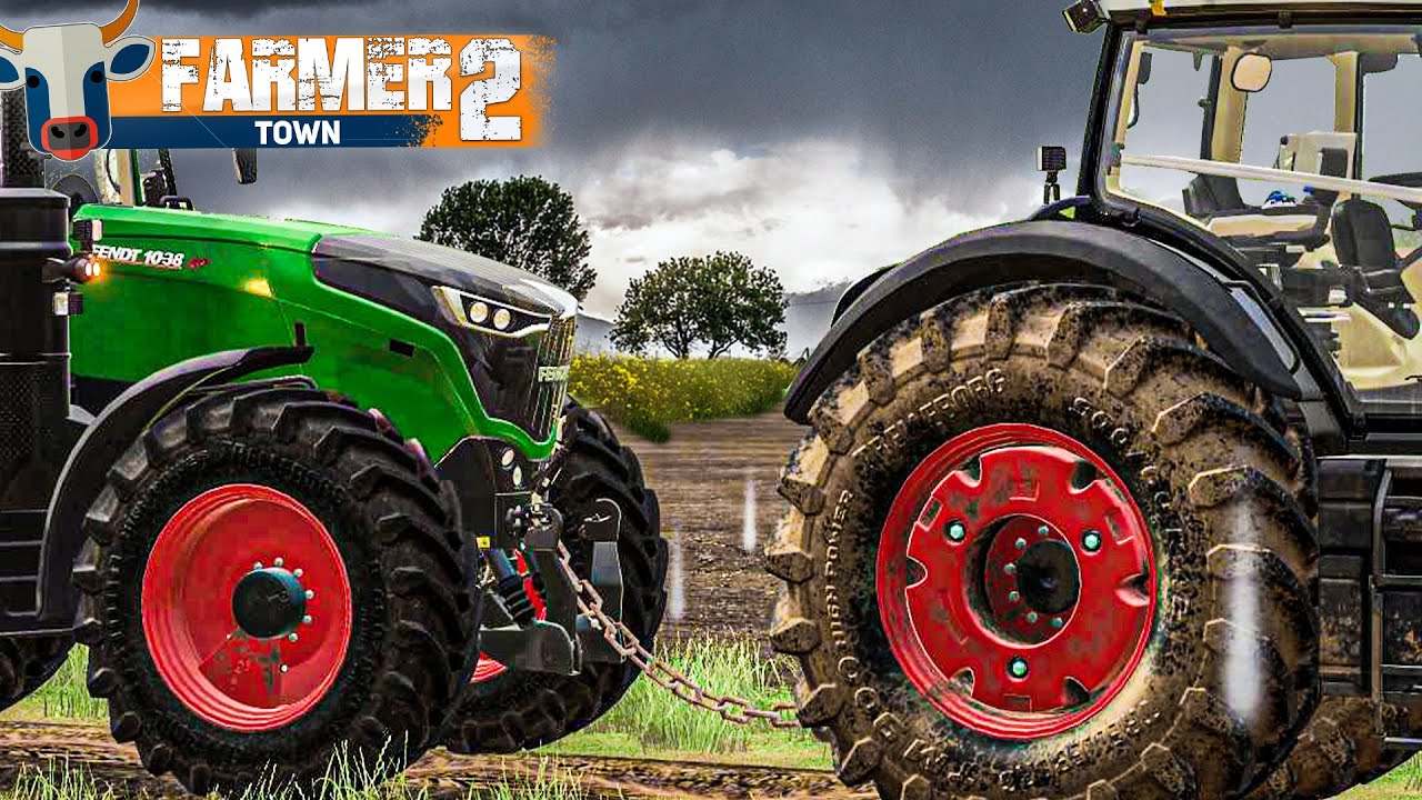 LS19 FarmerTown 2 #47: TRAKTOR abgeschleppt im Regen | LANDWIRTSCHAFTS SIMULATOR 19