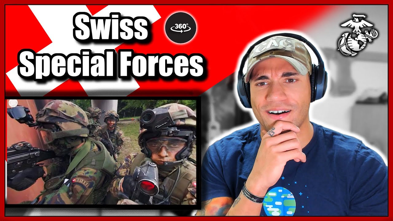 Marine reacts to the Swiss Special Forces (360 Video)