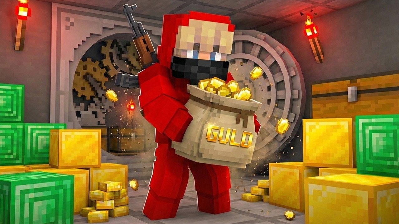 Jag Rånade en BANK i Minecraft!