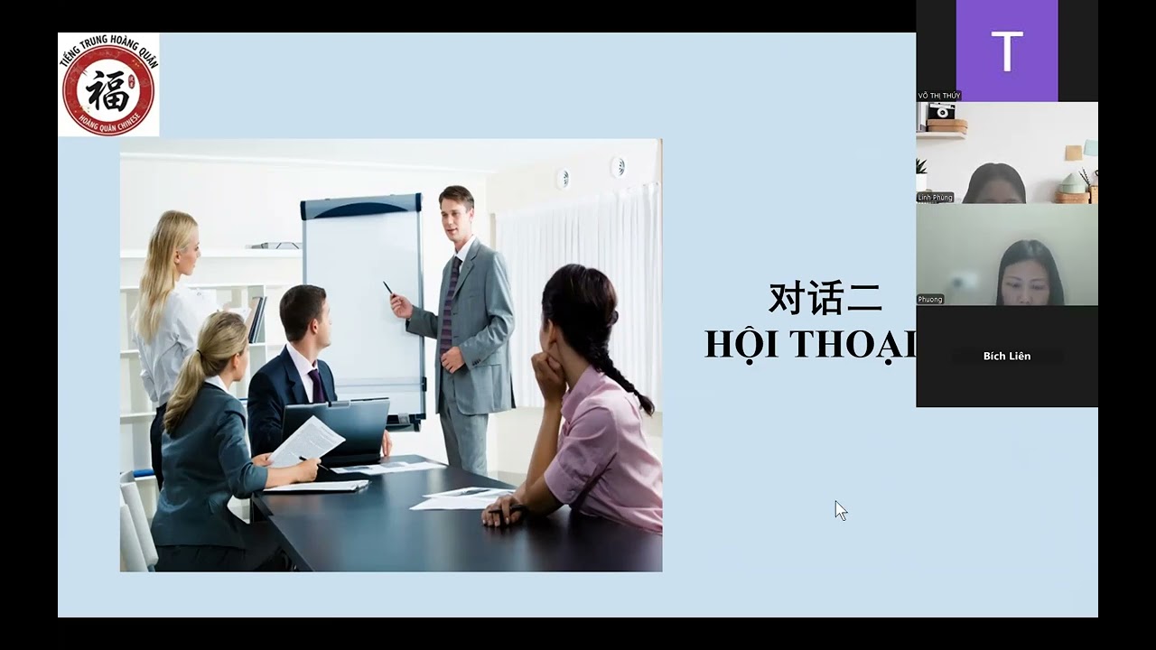 BÀI 8: 会议准备与意见表达  CHUẨN BỊ HỌP VÀ TRÌNH BÀY Ý KIẾN P2