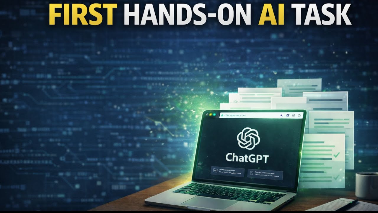 First Hands-On AI Task | Learn AI by Doing (Beginner Friendly)