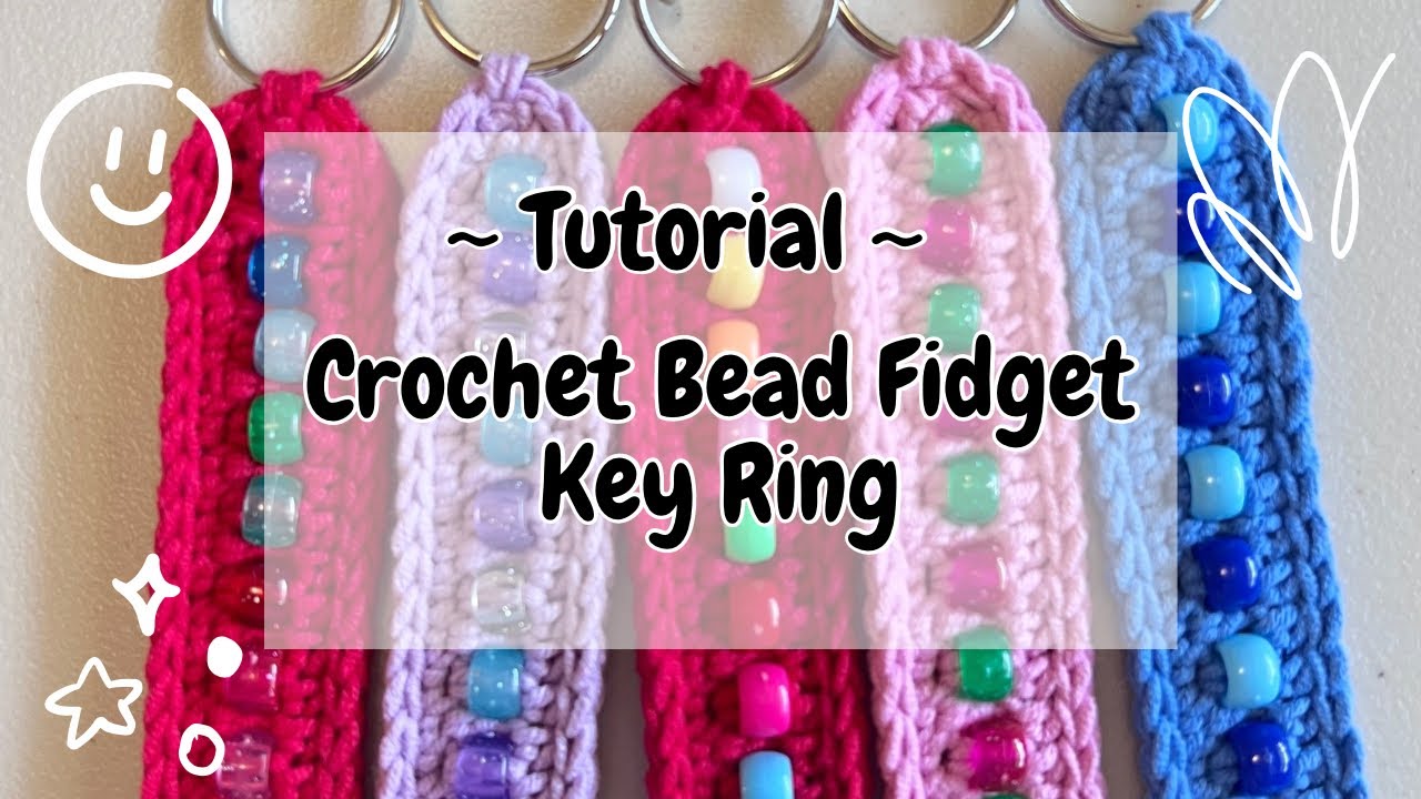 Как сделать брелок для ключей с бисером-фиджетом | Мастер-класс | #crochetfidget #sensorytool