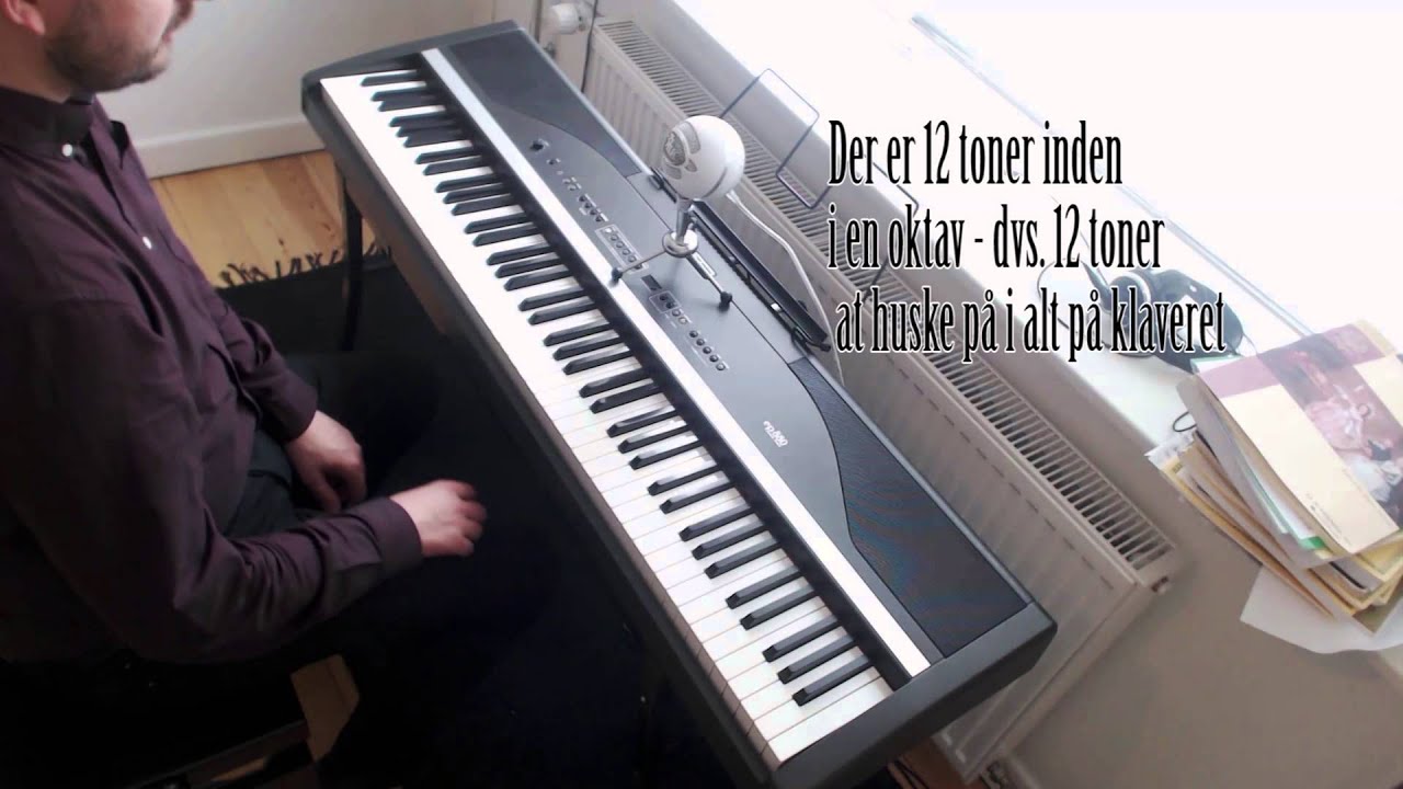 Klaver for Nybegyndere - Gennemgang af klaverets toner (danish tutorial)