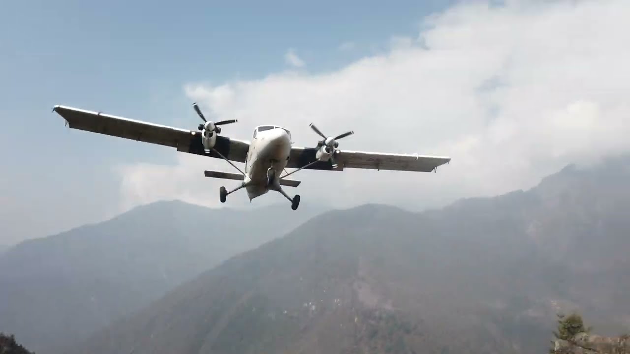 Lukla VNLK Approach to RWY06 DHC-6 