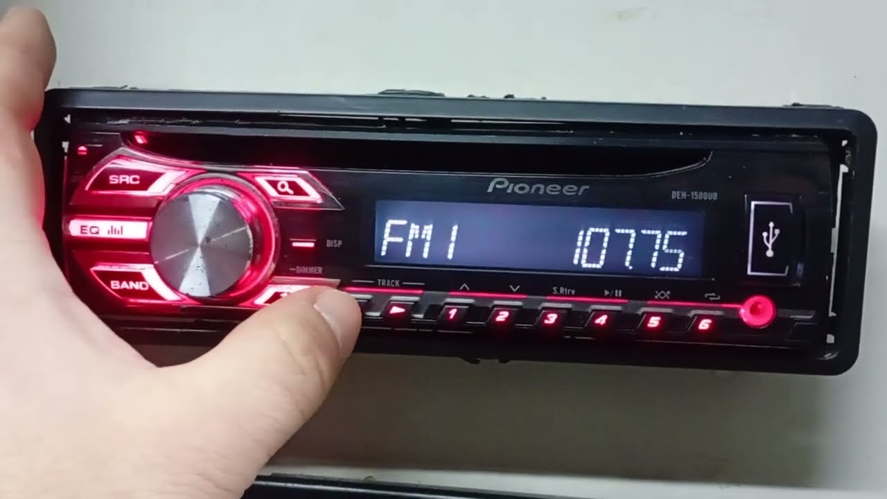PIONEER DEH-1500UB USB CD MP3 AUX Radio Samochodowe Prezentacja Car Audio Test 