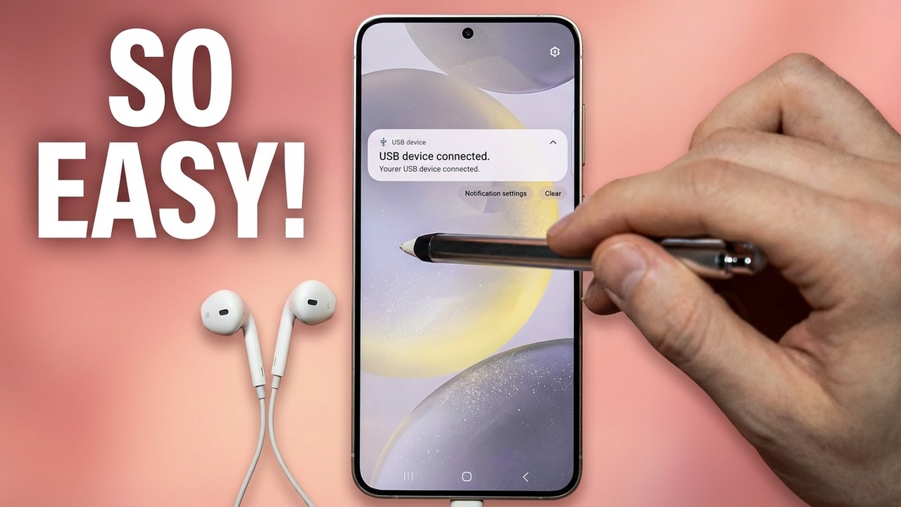 SAMSUNG Galaxy S24/S24+: Connect Wired Headphones #howtodevices