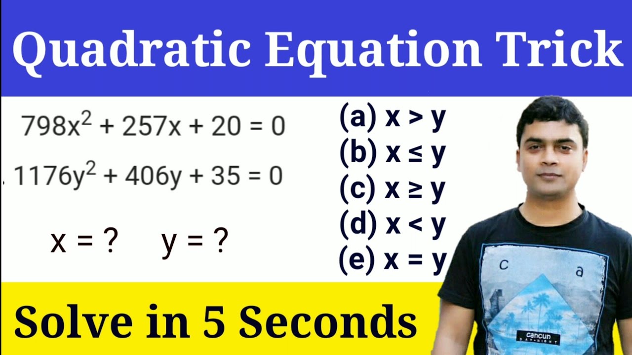 Quadratic Equation Tricks