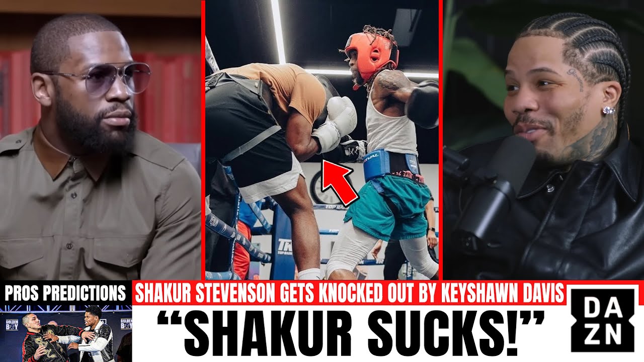 Floyd & Gervonta Reacts to Shakur Stevenson Getting KNOCKED OUT by Keyshawn Davis!