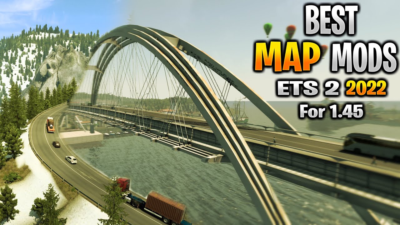 Best REALISTIC FANTASY Map Mods for ETS2 1.45 | ETS2 mods