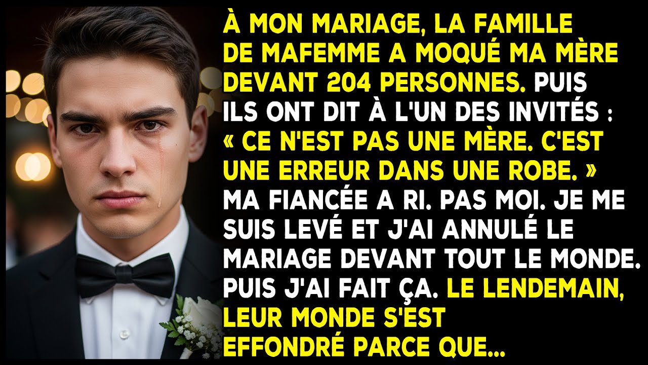 Les parents de ma femme ont humilié ma mère au mariage. Le lendemain, leur monde s’est écroulé.