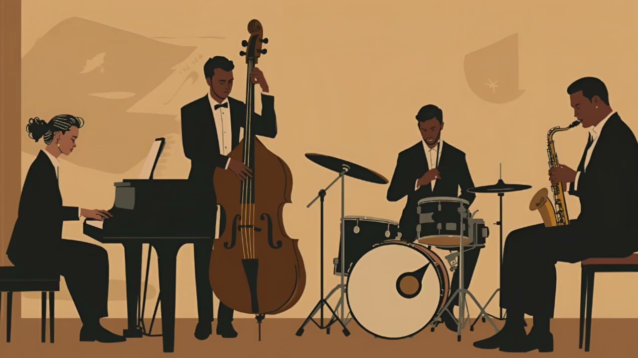 カフェに流れるリラックス・ジャズ｜ピアノ＆サックスの落ち着いたカルテットBGM｜Relaxing Jazz Quartet – Smooth Café BGM