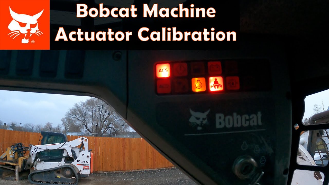 Калибровка привода Bobcat с использованием органов управления машины, а не ноутбука дилера