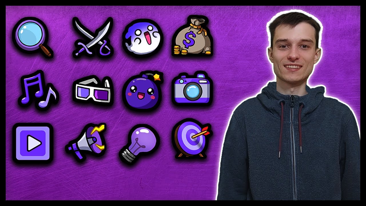 Twitch Symbole f&uuml;r deine Kanalpunkte