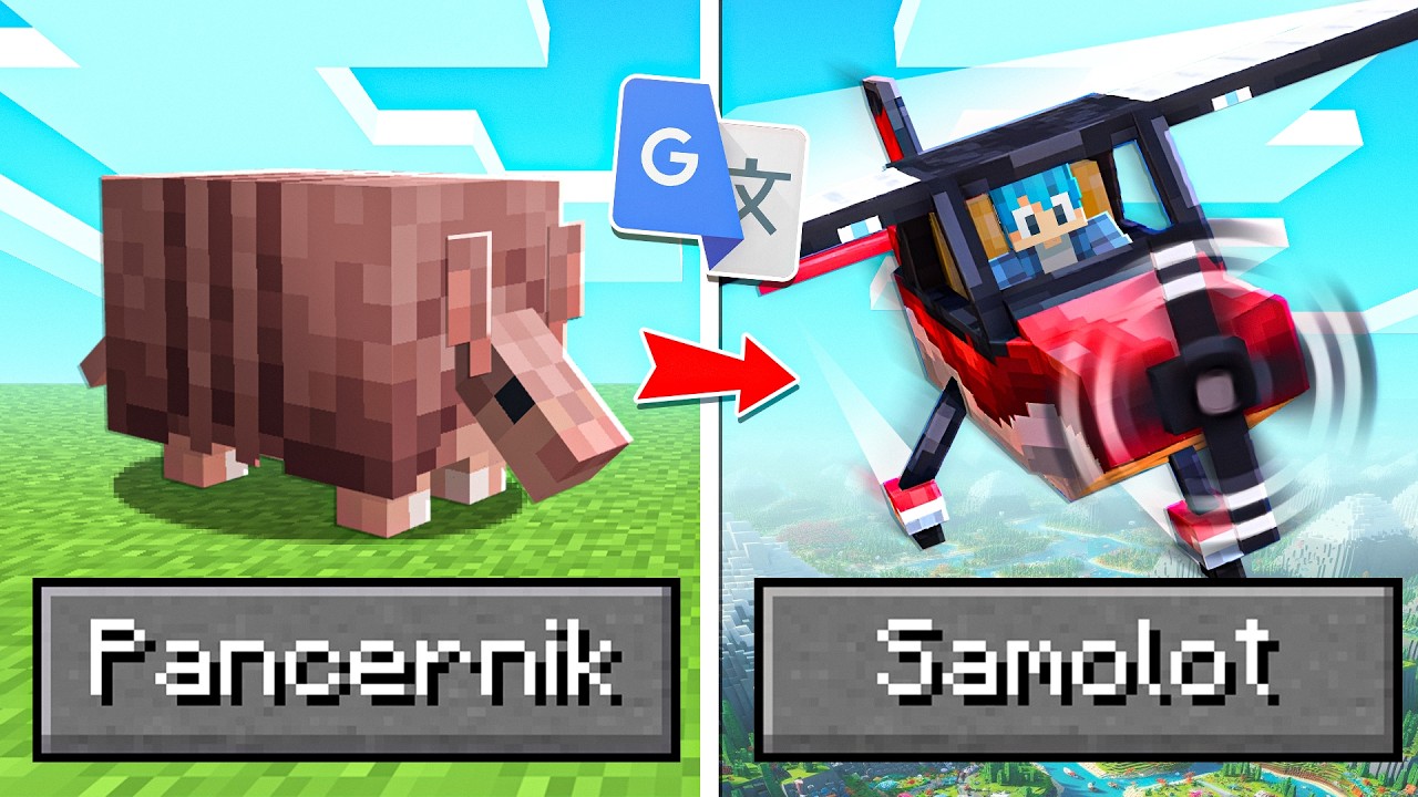 PRZETŁUMACZYŁEM MOBY z MINECRAFT 100 RAZY w TŁUMACZU GOOGLE!