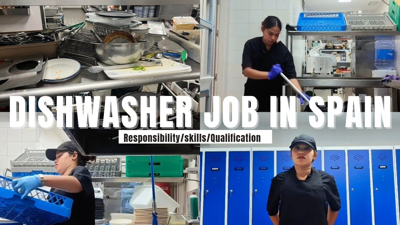 𝐃𝐢𝐬𝐡𝐰𝐚𝐬𝐡𝐞𝐫 𝐉𝐨𝐛 𝐢𝐧 𝐒𝐩𝐚𝐢𝐧 ||#spain #dishwashers #travel #lifestyle #food 