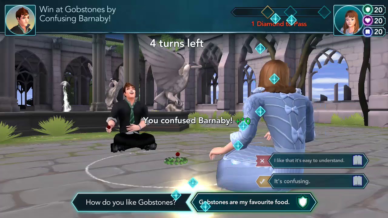 HARRY POTTER HOGWARTS MYSTERY PLAY GOBSTONES WITH BARNABY LEE