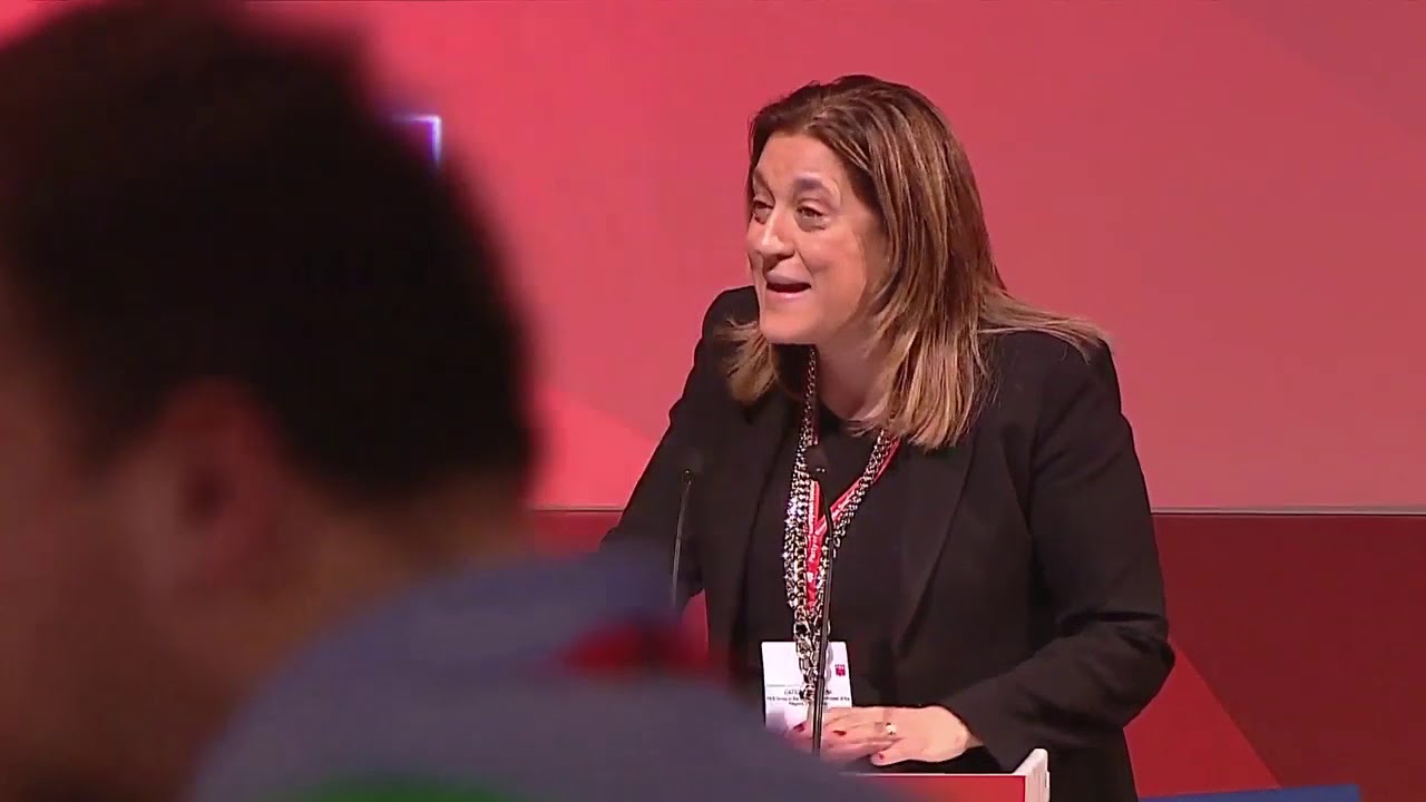 Presentation of the Activity Report of the PES Group, Catiuscia Marini