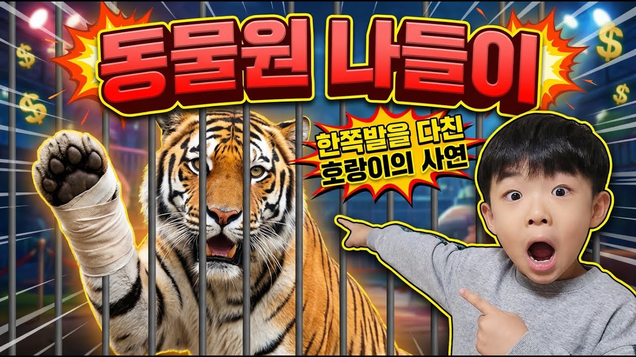 호랑이 발 무슨일이야? 동물원에서 만날 귀여운 동물들 #동물 #호랑이 #zoo