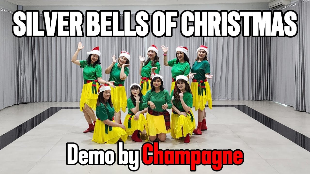 🎄SILVER BELLS OF CHRISTMAS Line Dance | Demo by Champagne