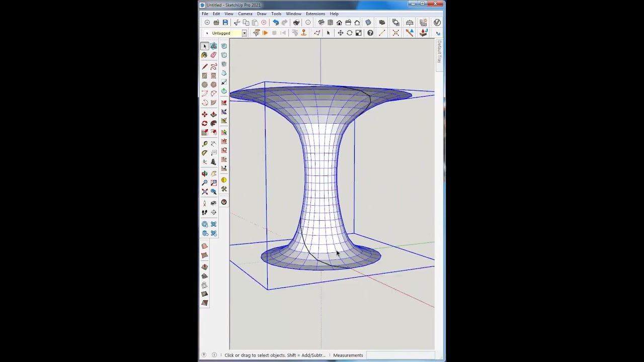 sketchup tutorial how to make a tower building #architecture #sketchup #art