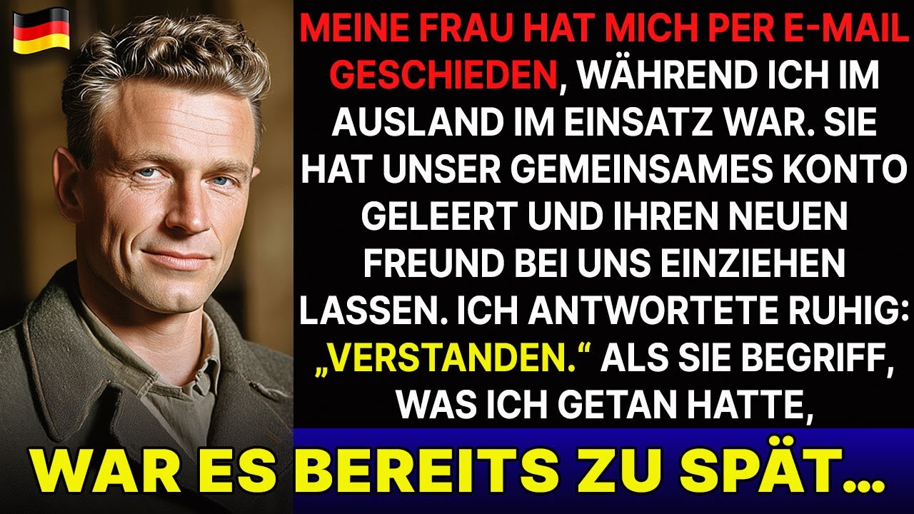 Meine Frau ließ sich per E-Mail scheiden, leerte unser Konto, während ich im Ausland war, und ich…