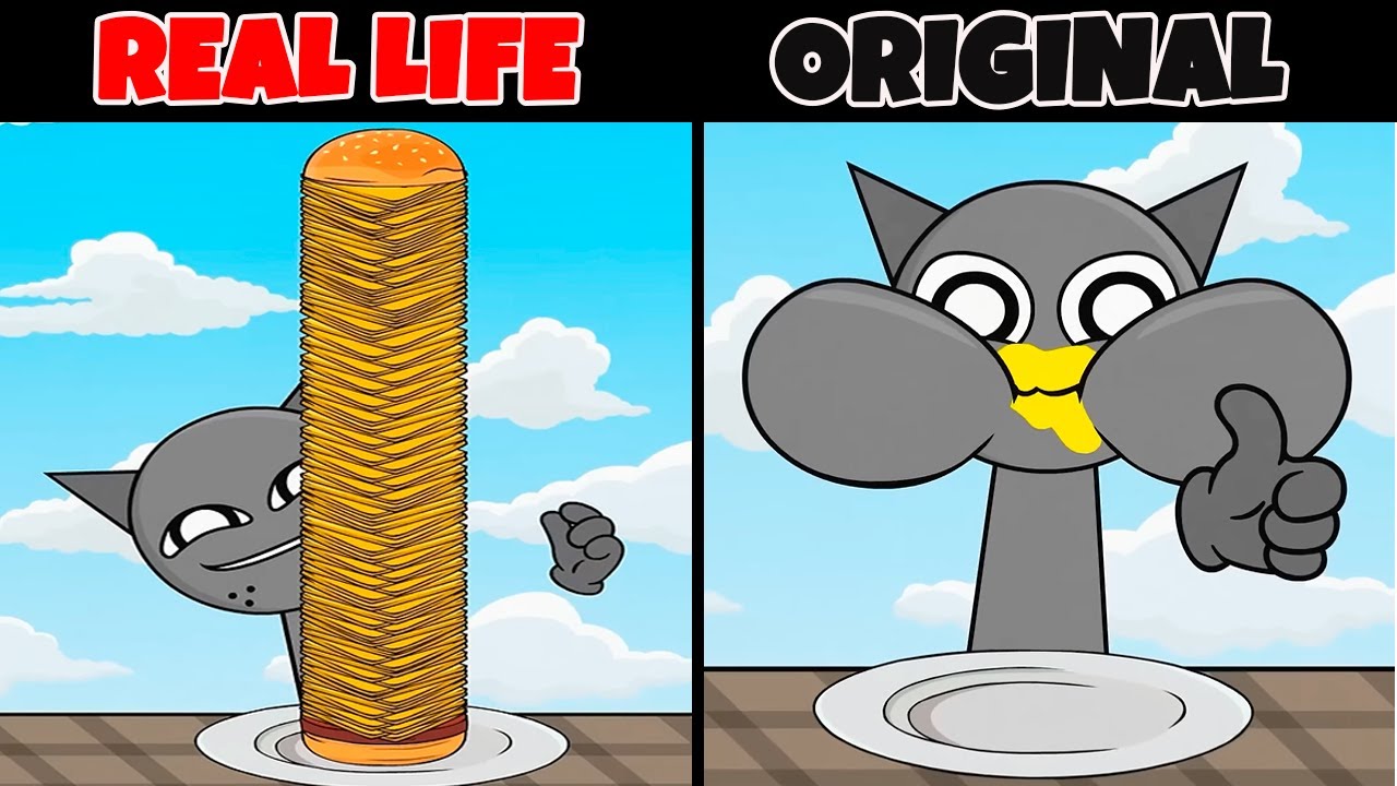 Hamburger Showdown 🍔| Original vs Real Life