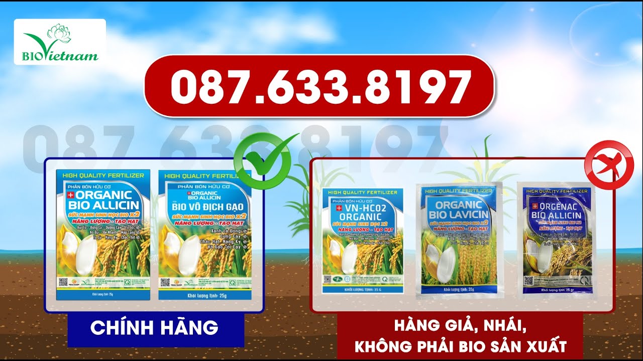 BIO VIỆT NAM CẢNH BÁO HÀNG GIẢ HÀNG NHÁI THƯƠNG HIỆU VÀ THIẾT KẾ CỦA BIO VIỆT NAM