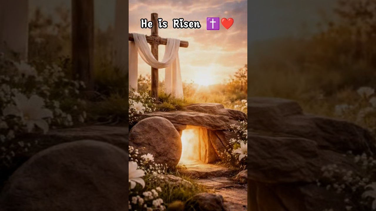 He is Risen✝️ //etwar dine bade bihane//happy Easter// #shorts #jesus #shortsfeed #jesussong #status