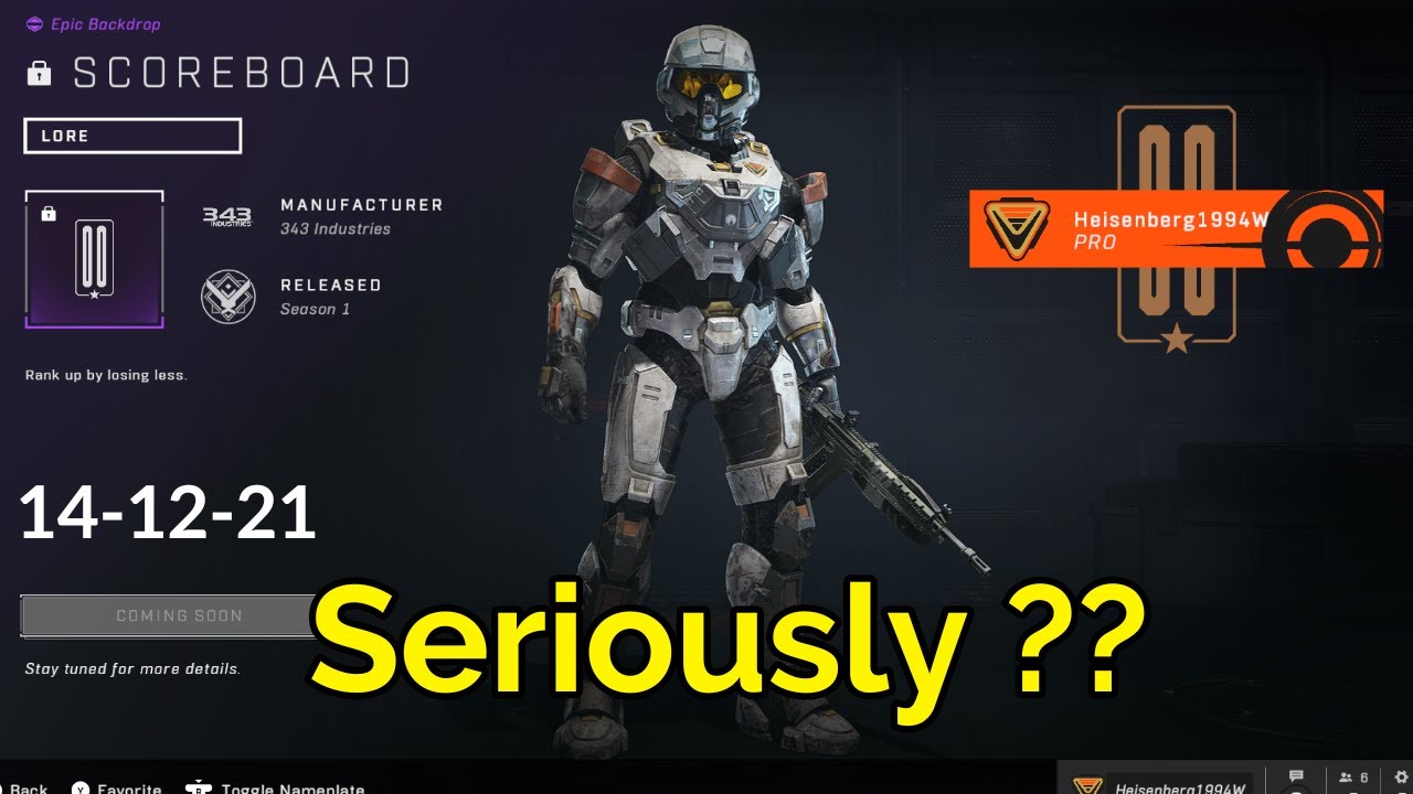 Halo Infinite, New Ultimate Challenge Reward! (14-12-21) Playlist Update #shorts