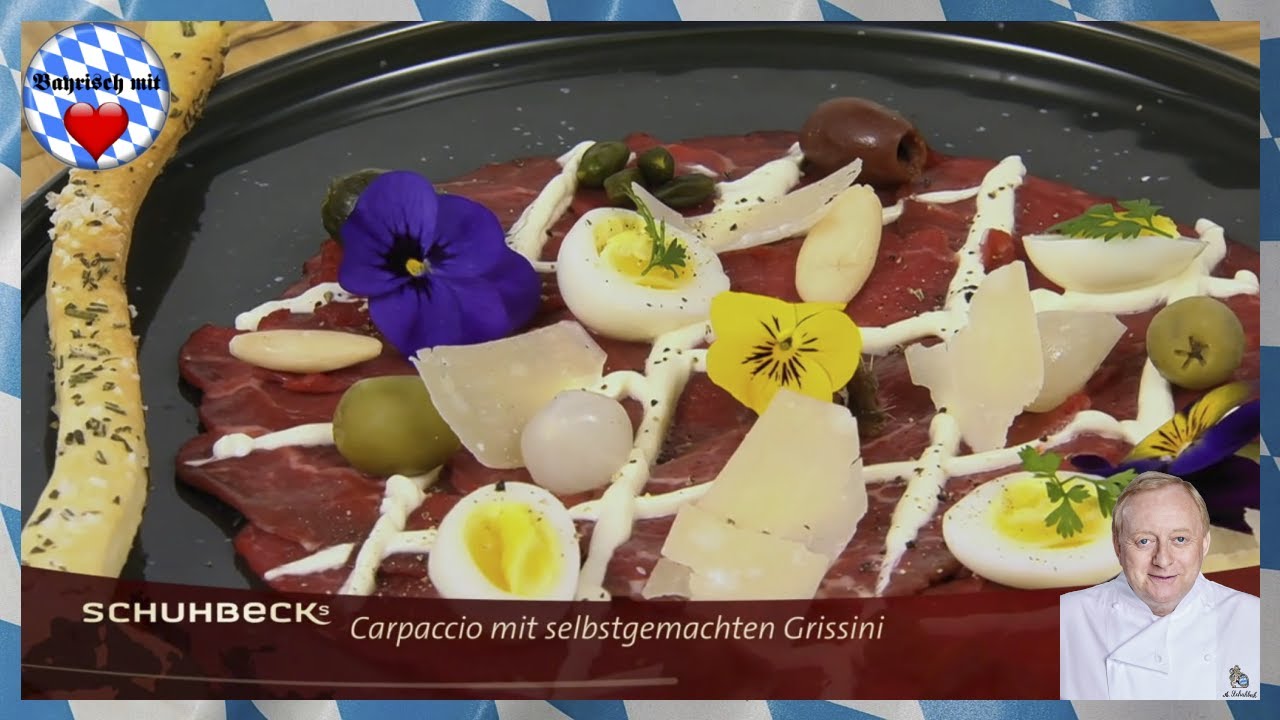 Alfons Schuhbeck - Carpaccio mit Grissini