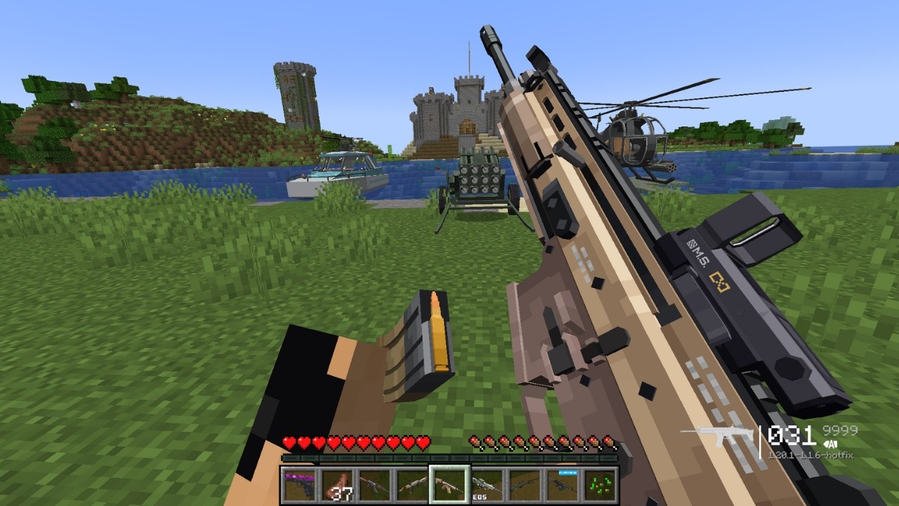 I Destroyed a Pillager Mansion with Rocket Launchers & Modern Guns! 💥🔥