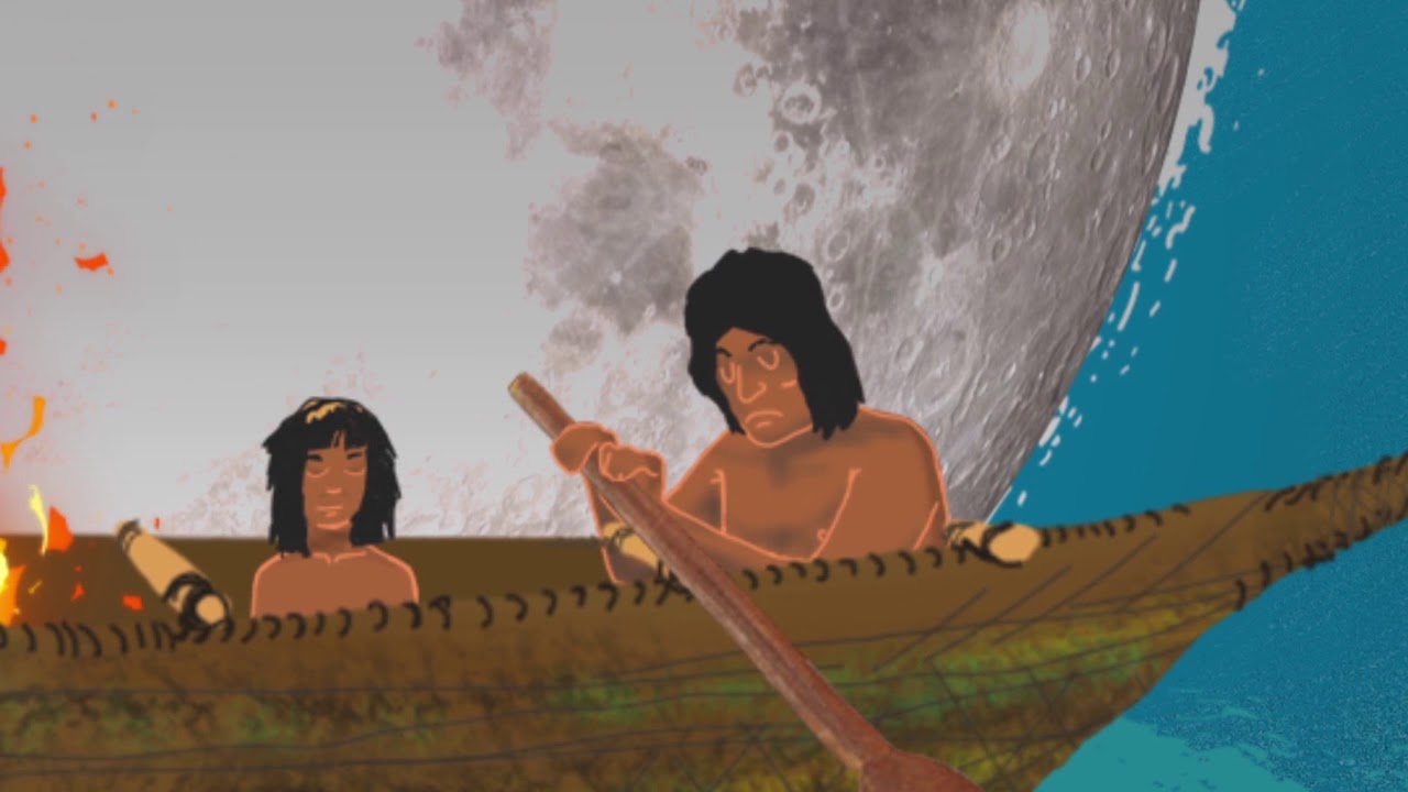 La canoa de corteza Yagán