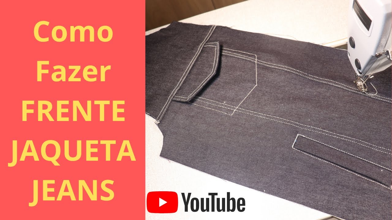 Como Fazer Frente Da Jaqueta Jeans (parte #1 )