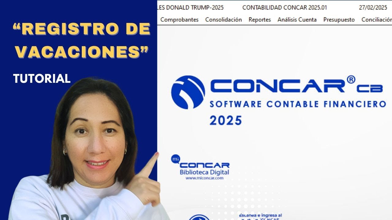 🛑 C&Oacute;MO REGISTRAR VACACIONES EN EL CONCAR 2025 - C&Aacute;LCULO-