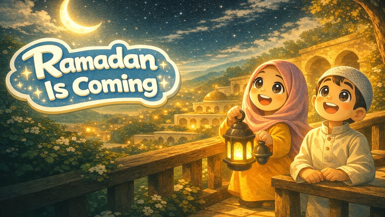 Ramadan Is Coming 🌙 | Kids Poem Without Music | Islamic Rhymes for Children