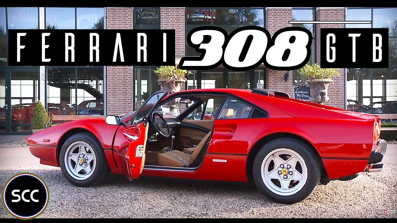 FERRARI 308 GTB QV 1983 - Test Drive in top gear - Quattrovalvole V8 Engine sound | SCC TV