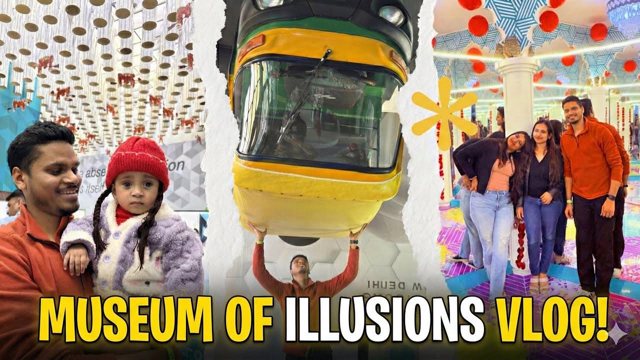 Ye Kaisi Jagah Aa Gaye Hum? 😱 Sir Ghum Gaya Museum of Illusions Mein! | Delhi Vlog