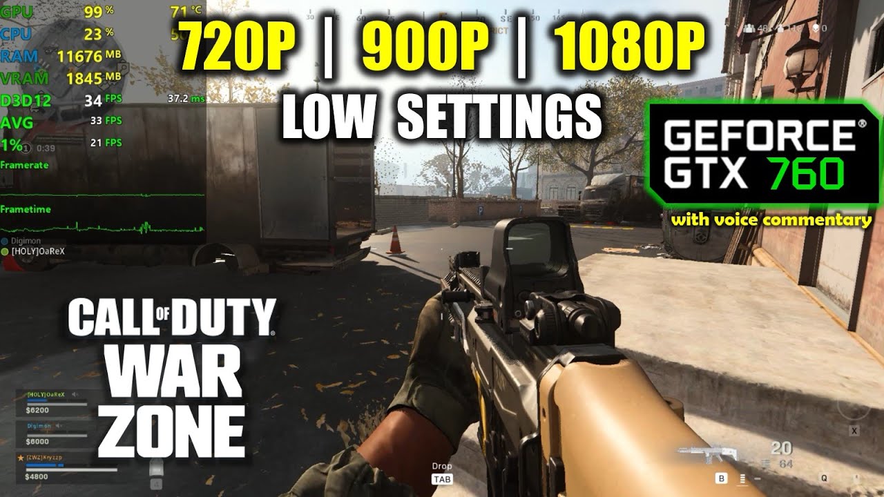 GTX 760 | Call of Duty Warzone - Battle Royale - 1080p, 900p, 720p
