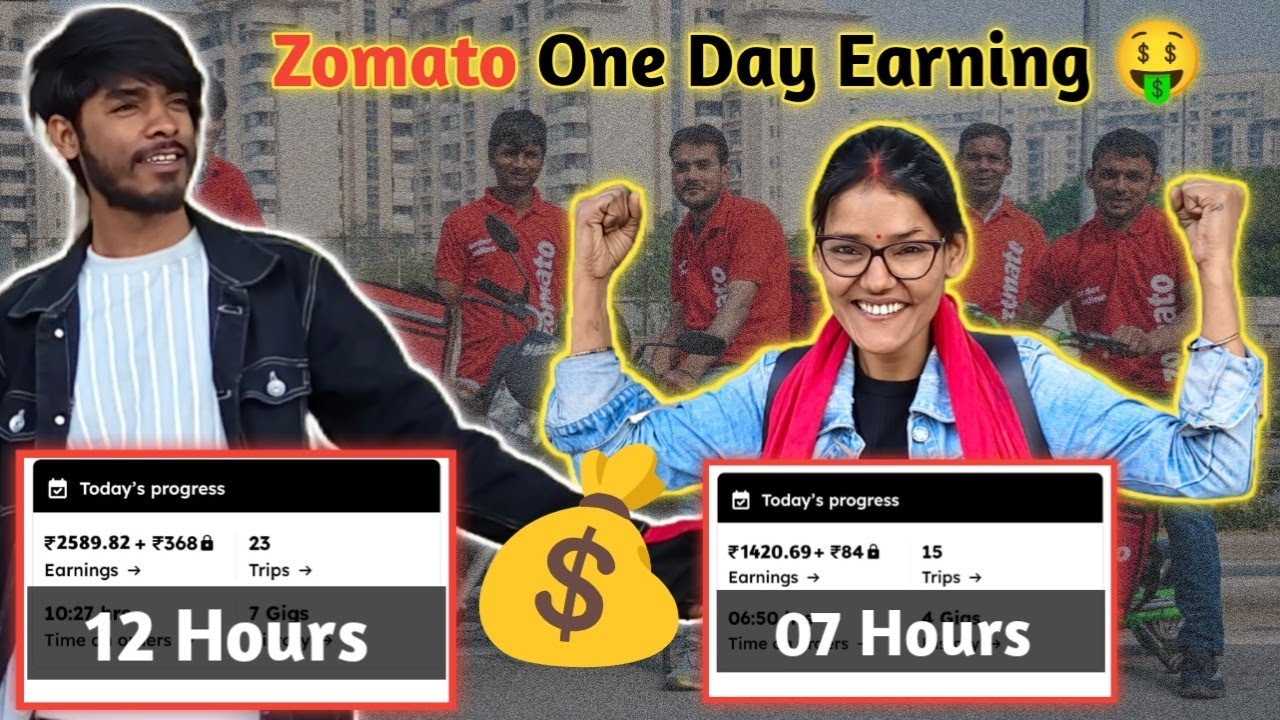 12 Ghante Zomato Duty: Maine Kamaye ₹3100+ | Doosre Riders Kitna Kamate Hain | Rajesh Priya Vlog
