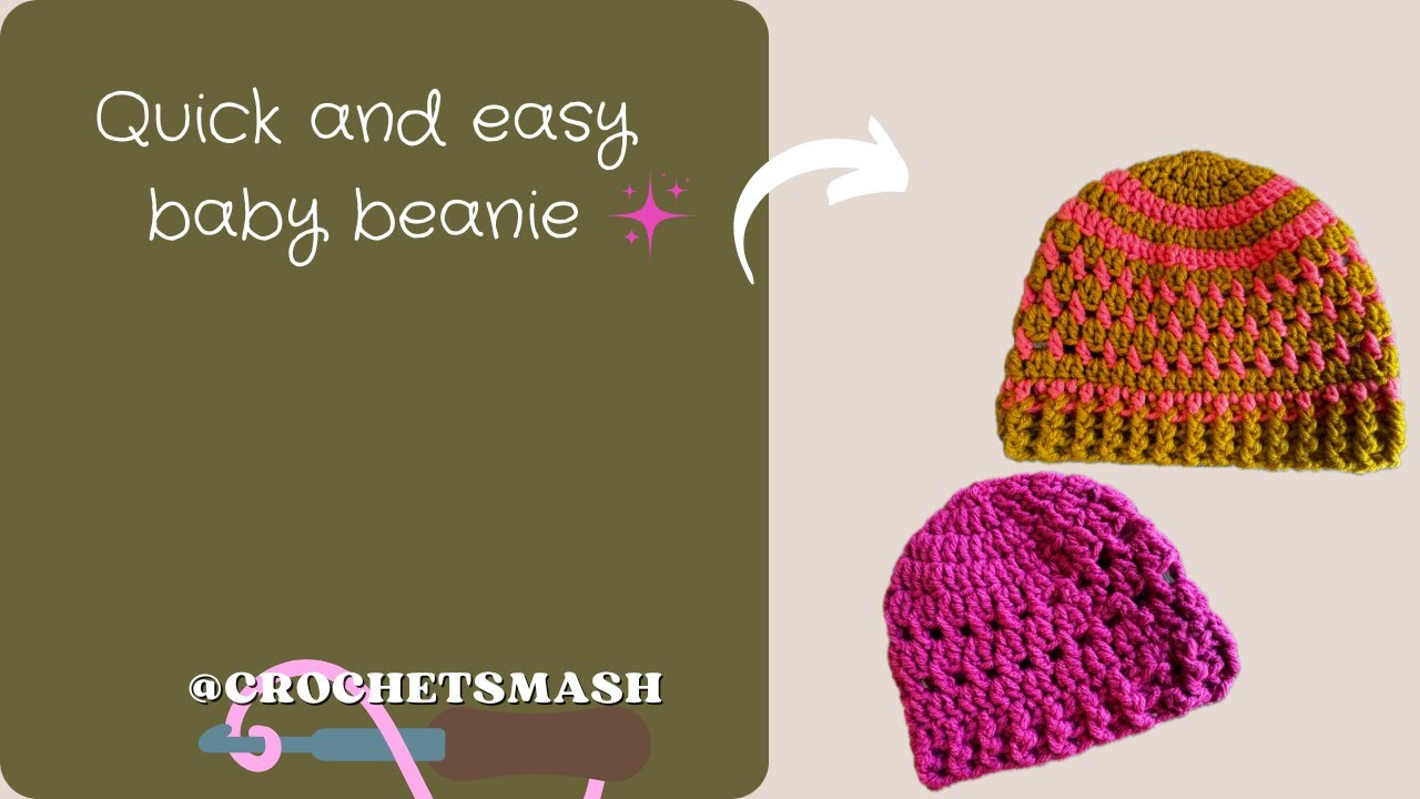 Quick and Easy baby beanie for spring