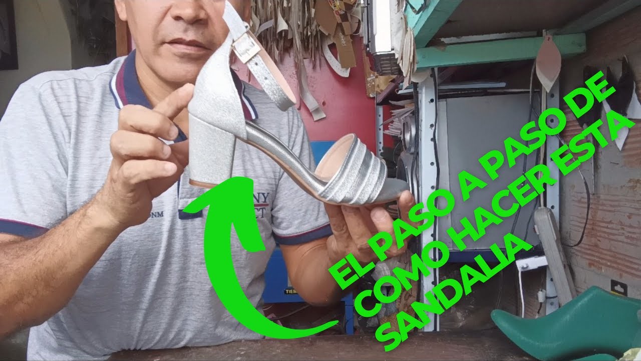 Como hacer sandalia de tacon paso a paso