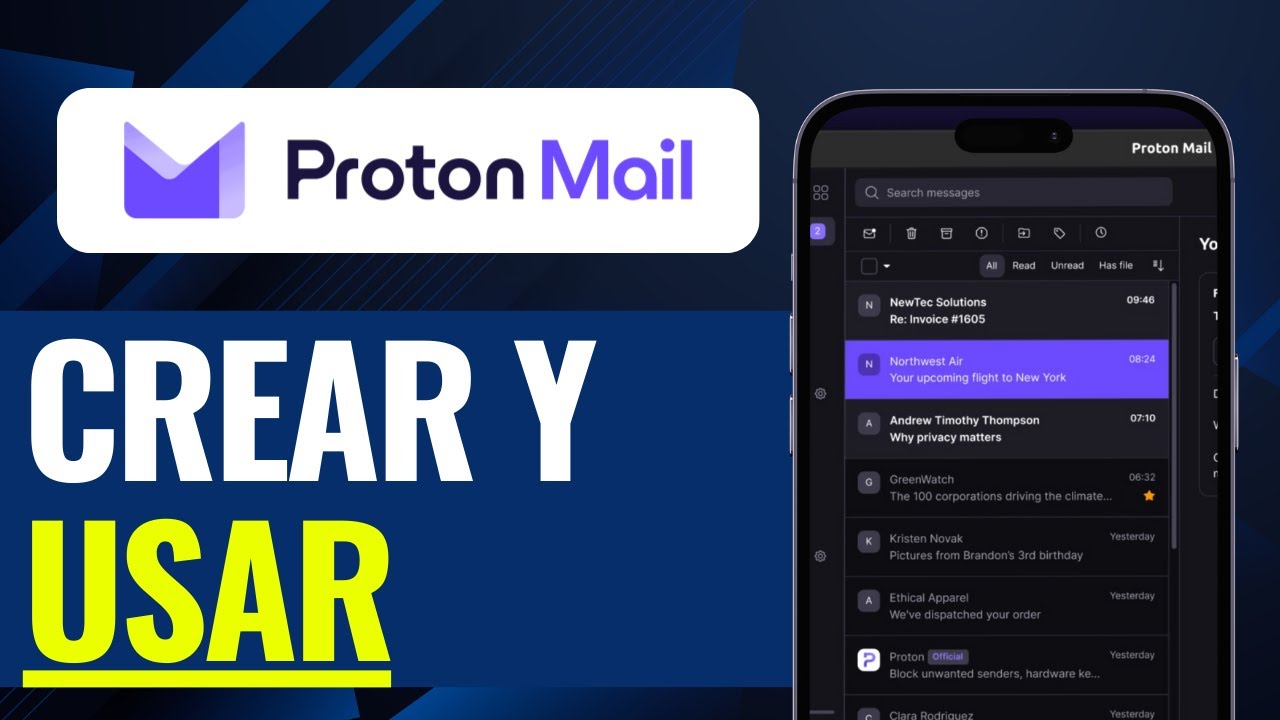 C&oacute;mo Crear Cuenta y Usar PROTON MAIL 2025