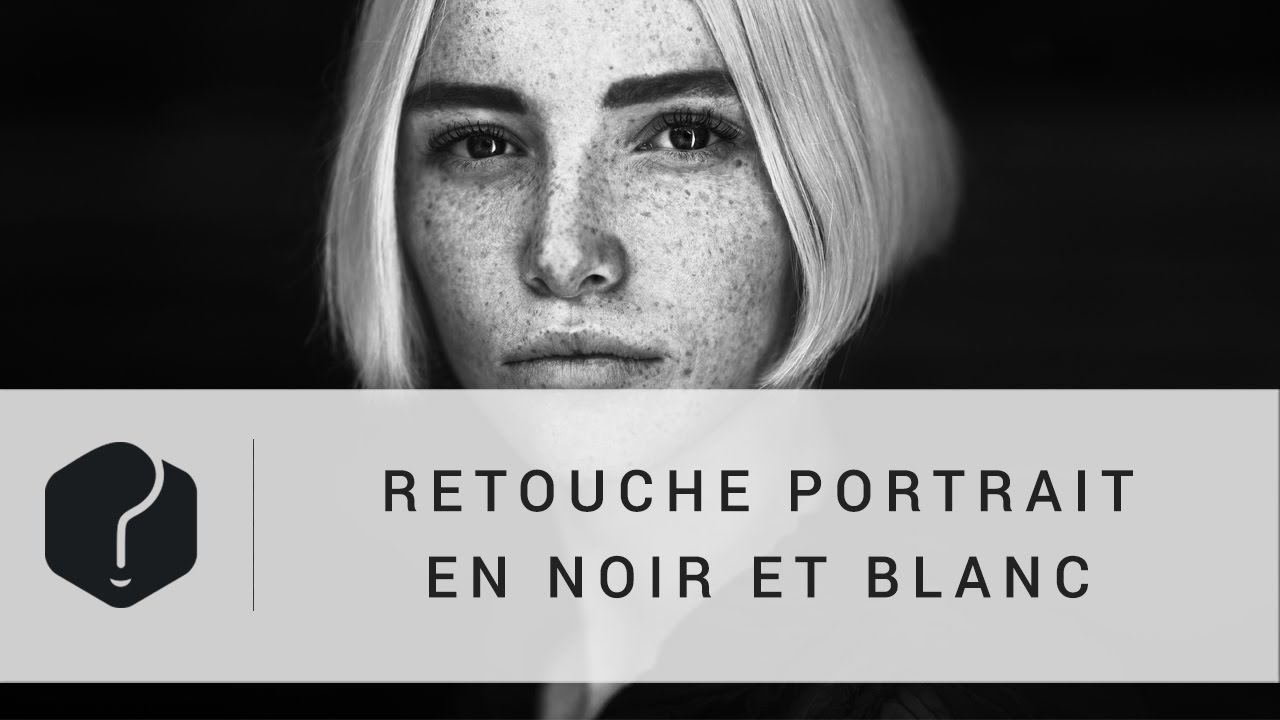 Retouche photo de portrait en NB